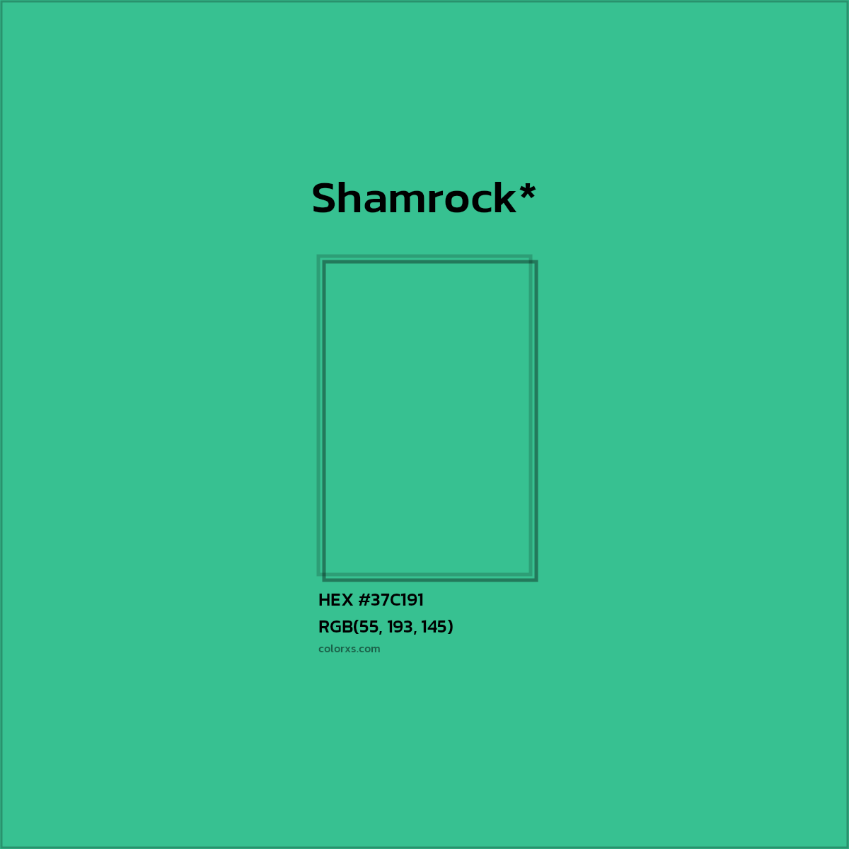 HEX #37C191 Color Name, Color Code, Palettes, Similar Paints, Images