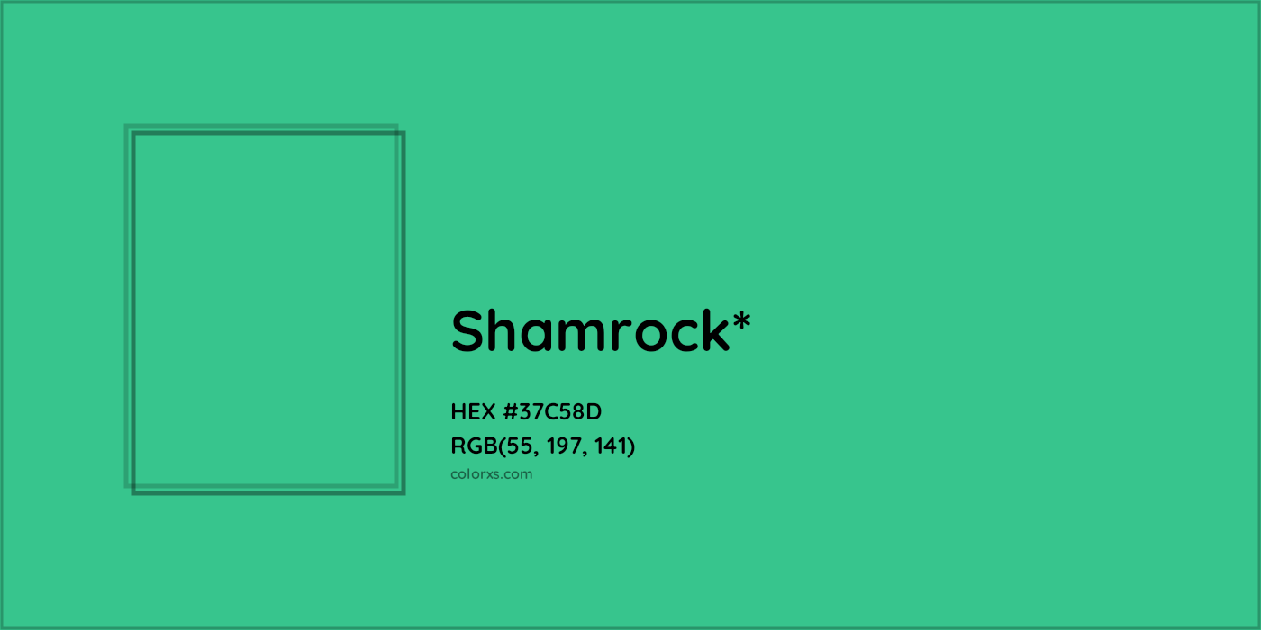 HEX #37C58D Color Name, Color Code, Palettes, Similar Paints, Images