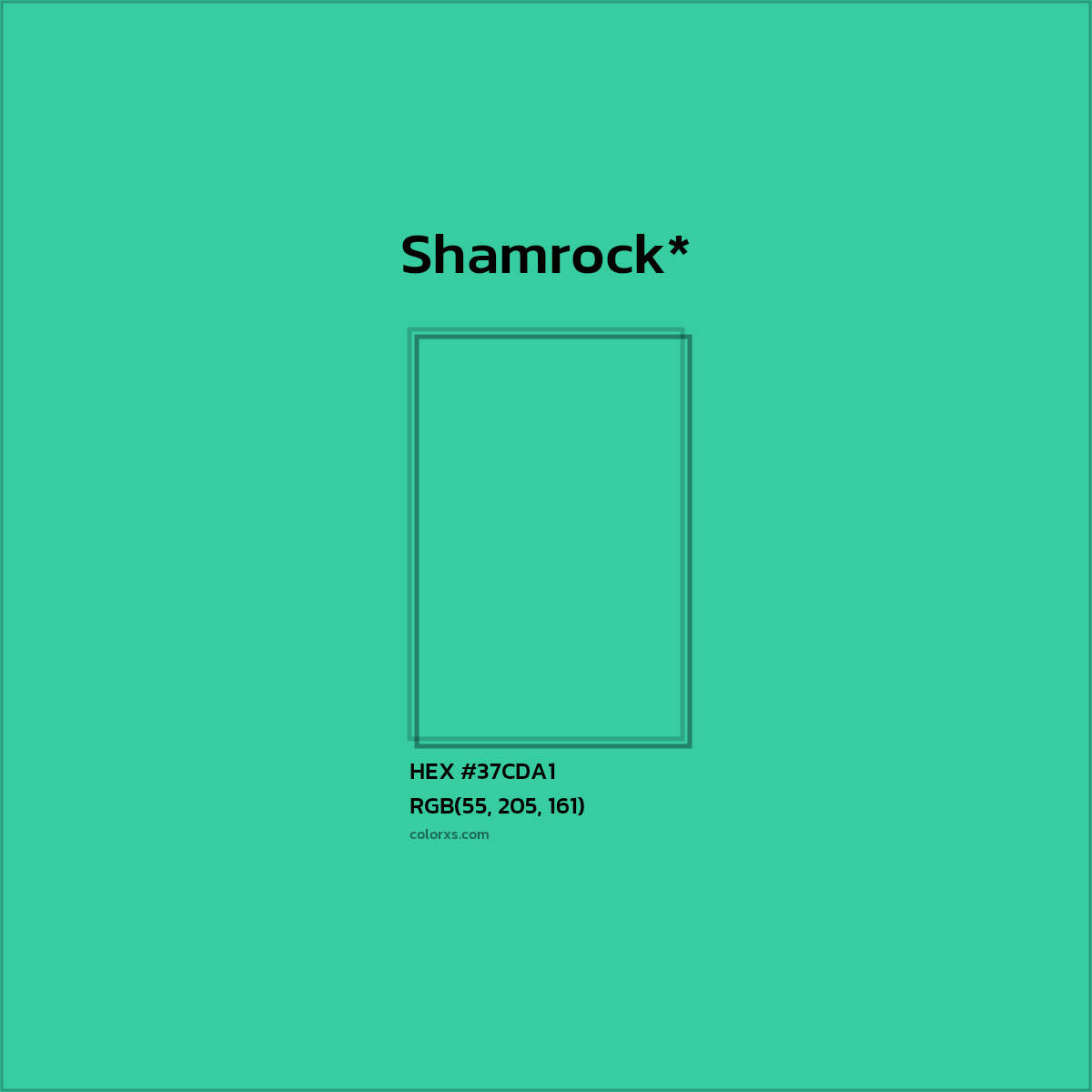HEX #37CDA1 Color Name, Color Code, Palettes, Similar Paints, Images