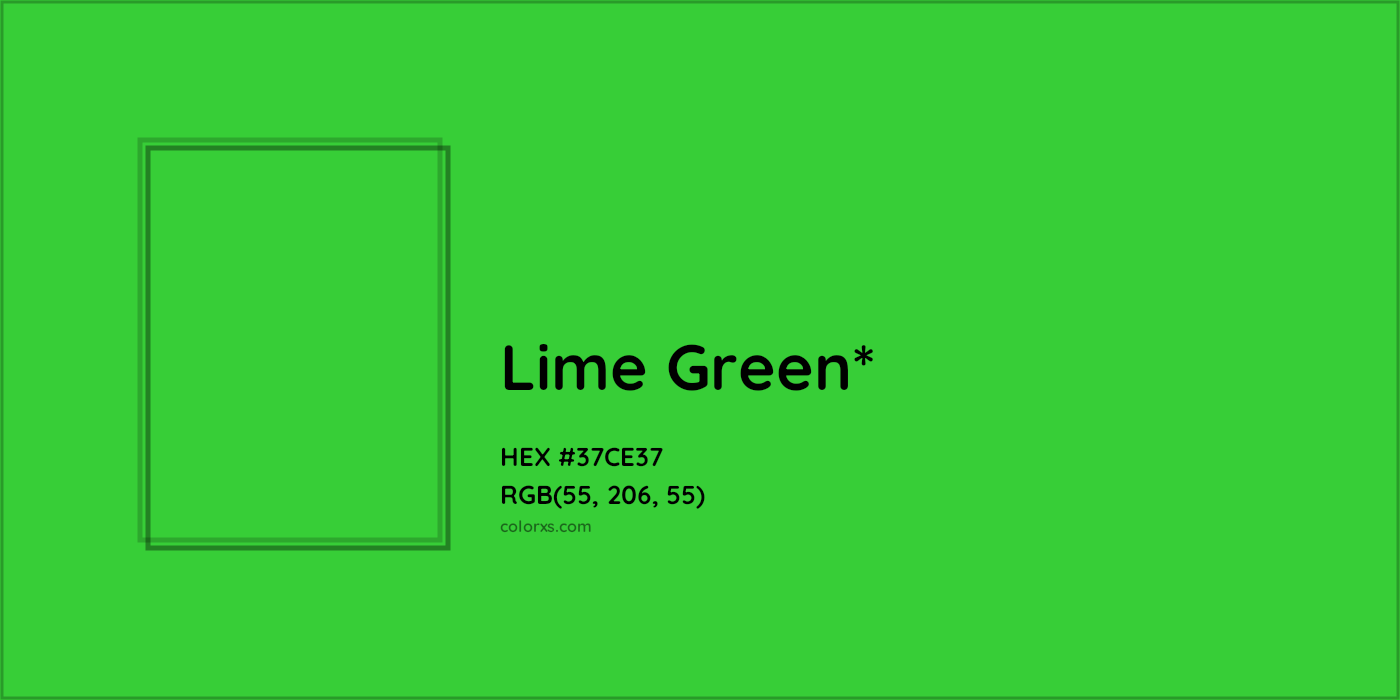 HEX #37CE37 Color Name, Color Code, Palettes, Similar Paints, Images