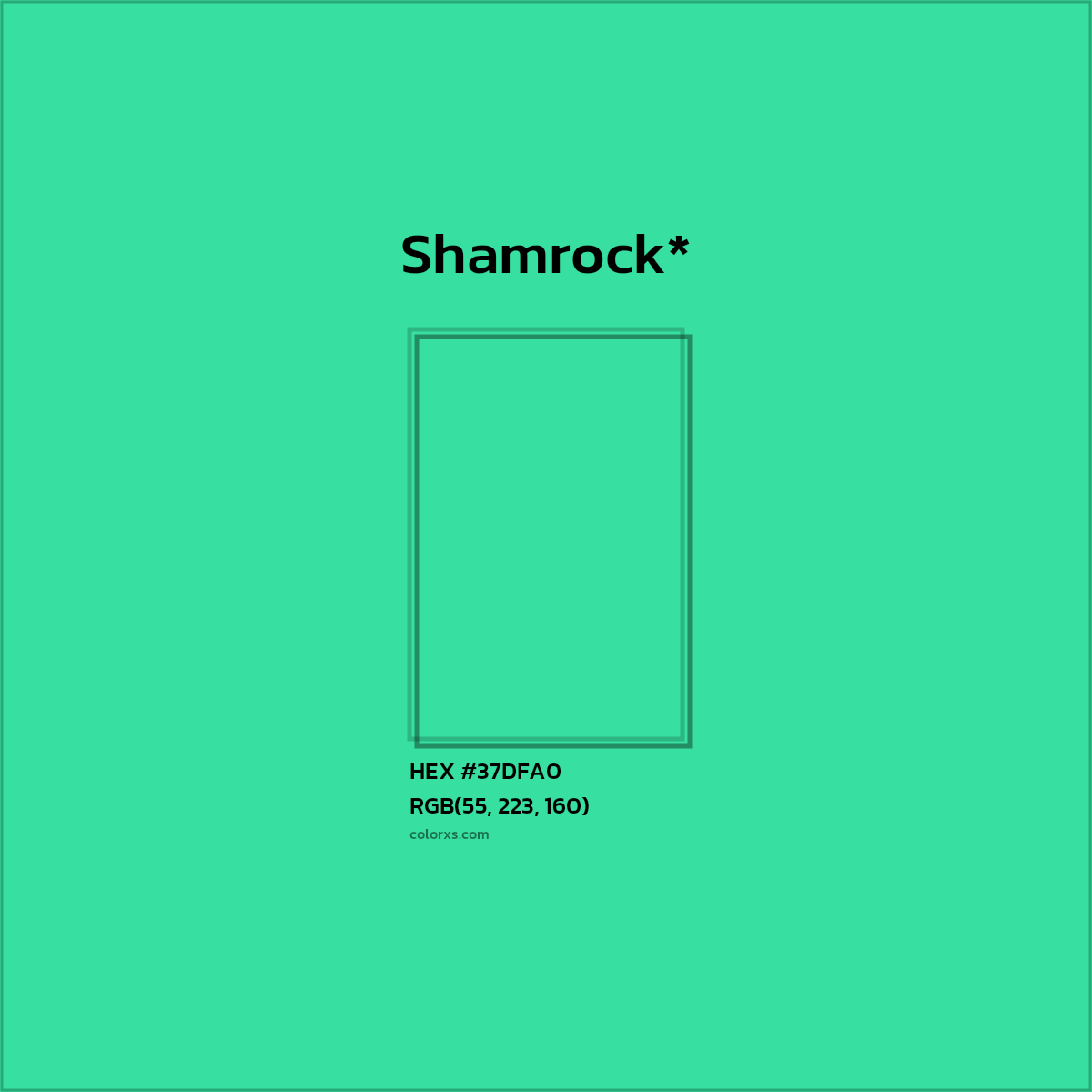 HEX #37DFA0 Color Name, Color Code, Palettes, Similar Paints, Images