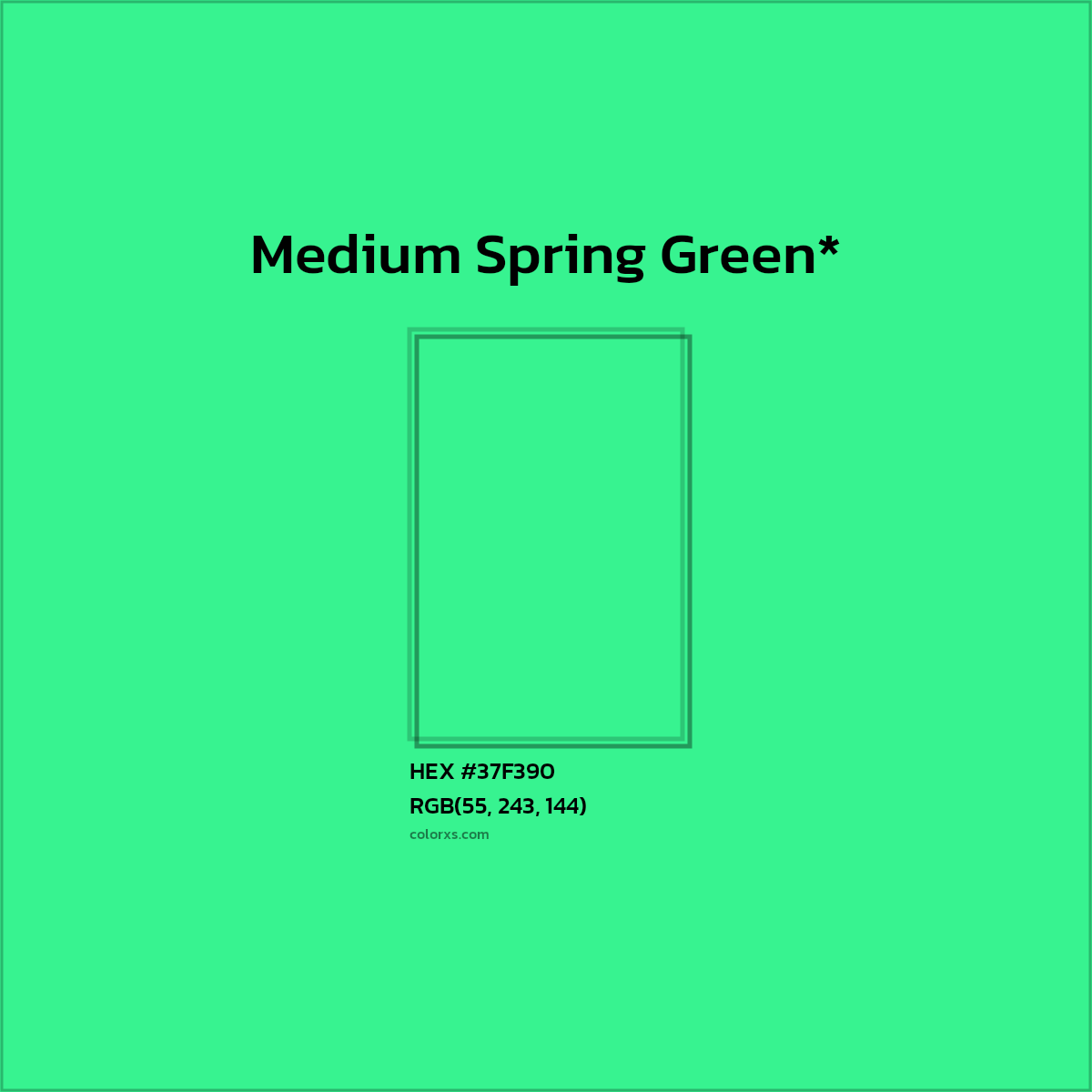 HEX #37F390 Color Name, Color Code, Palettes, Similar Paints, Images