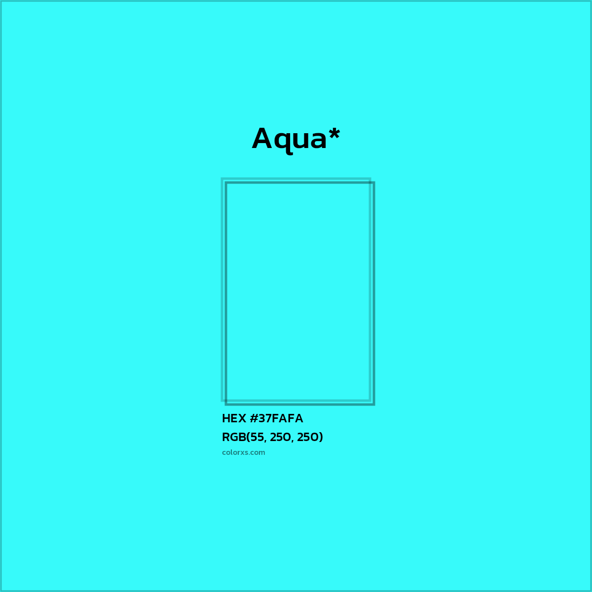HEX #37FAFA Color Name, Color Code, Palettes, Similar Paints, Images