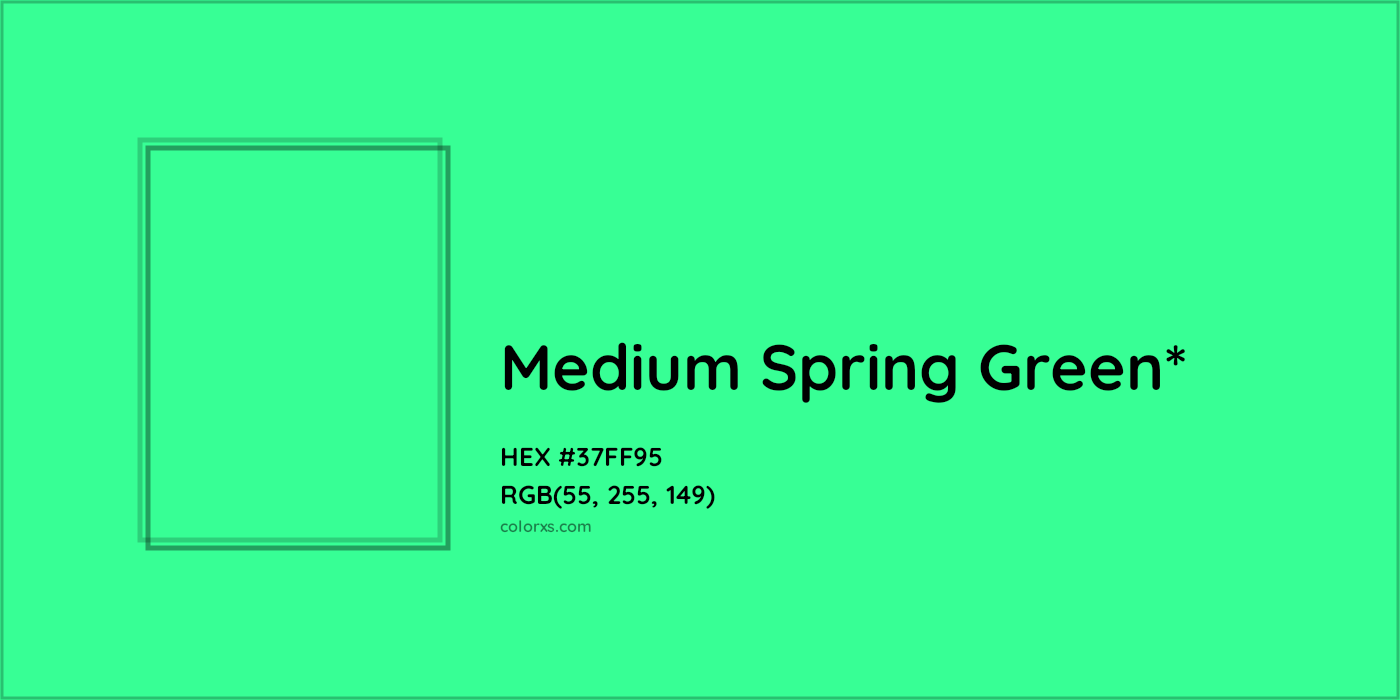 HEX #37FF95 Color Name, Color Code, Palettes, Similar Paints, Images