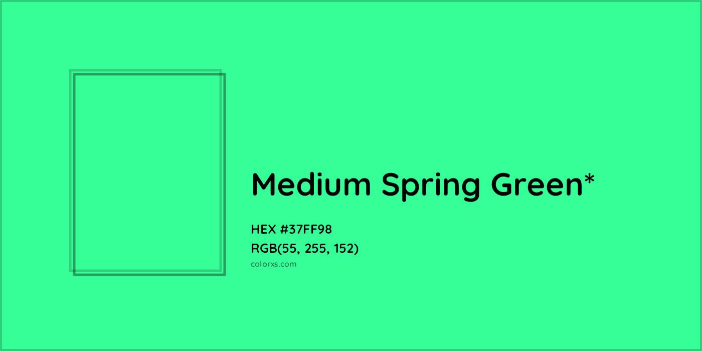 HEX #37FF98 Color Name, Color Code, Palettes, Similar Paints, Images