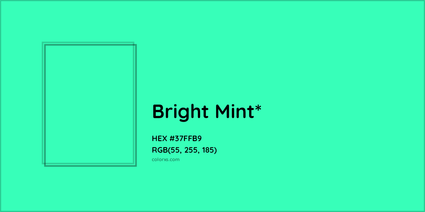 HEX #37FFB9 Color Name, Color Code, Palettes, Similar Paints, Images