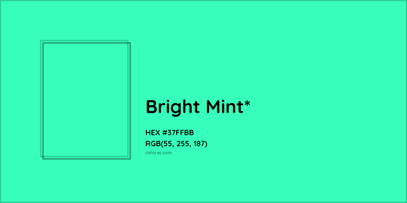 HEX #37FFBB Color Name, Color Code, Palettes, Similar Paints, Images