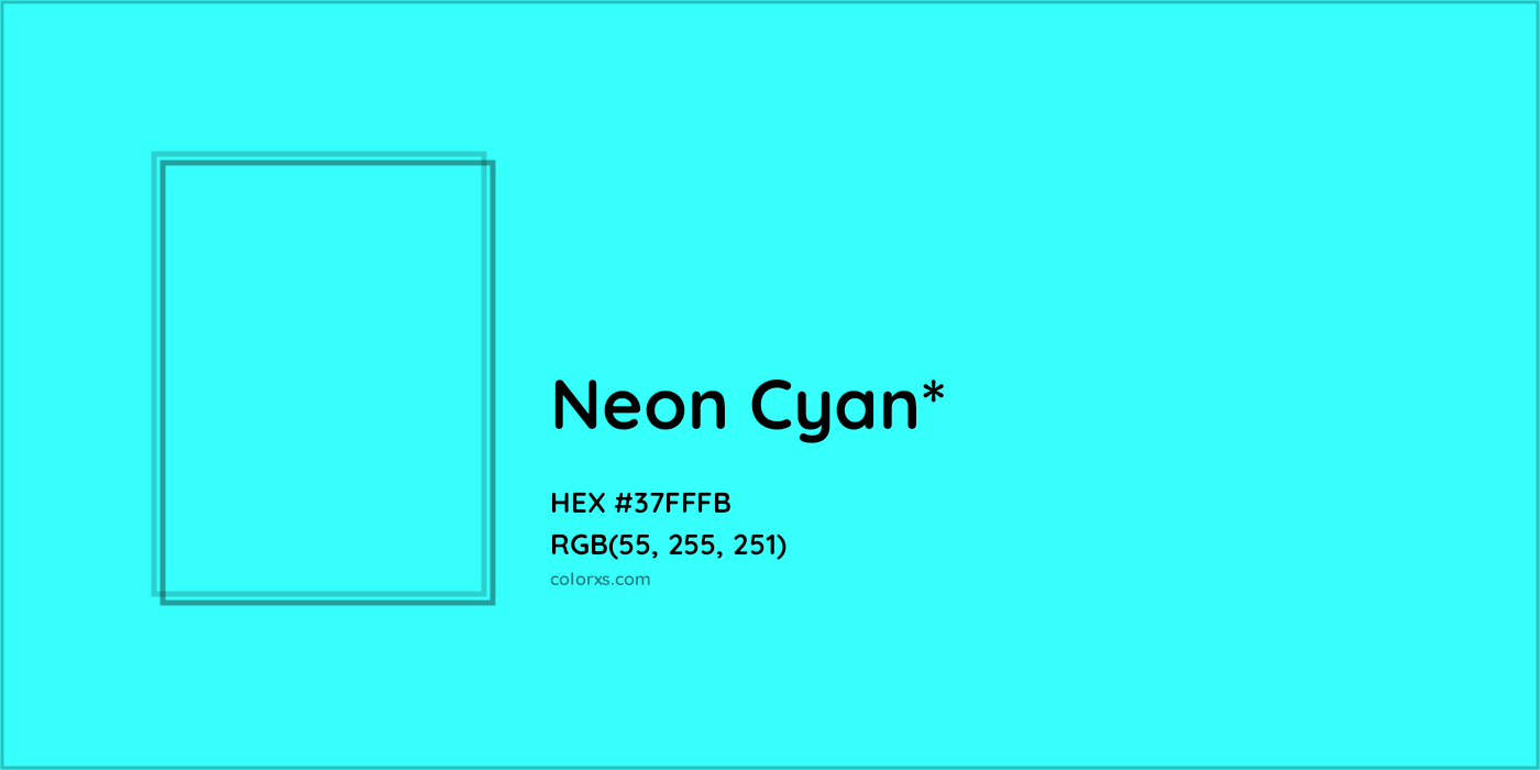 HEX #37FFFB Color Name, Color Code, Palettes, Similar Paints, Images