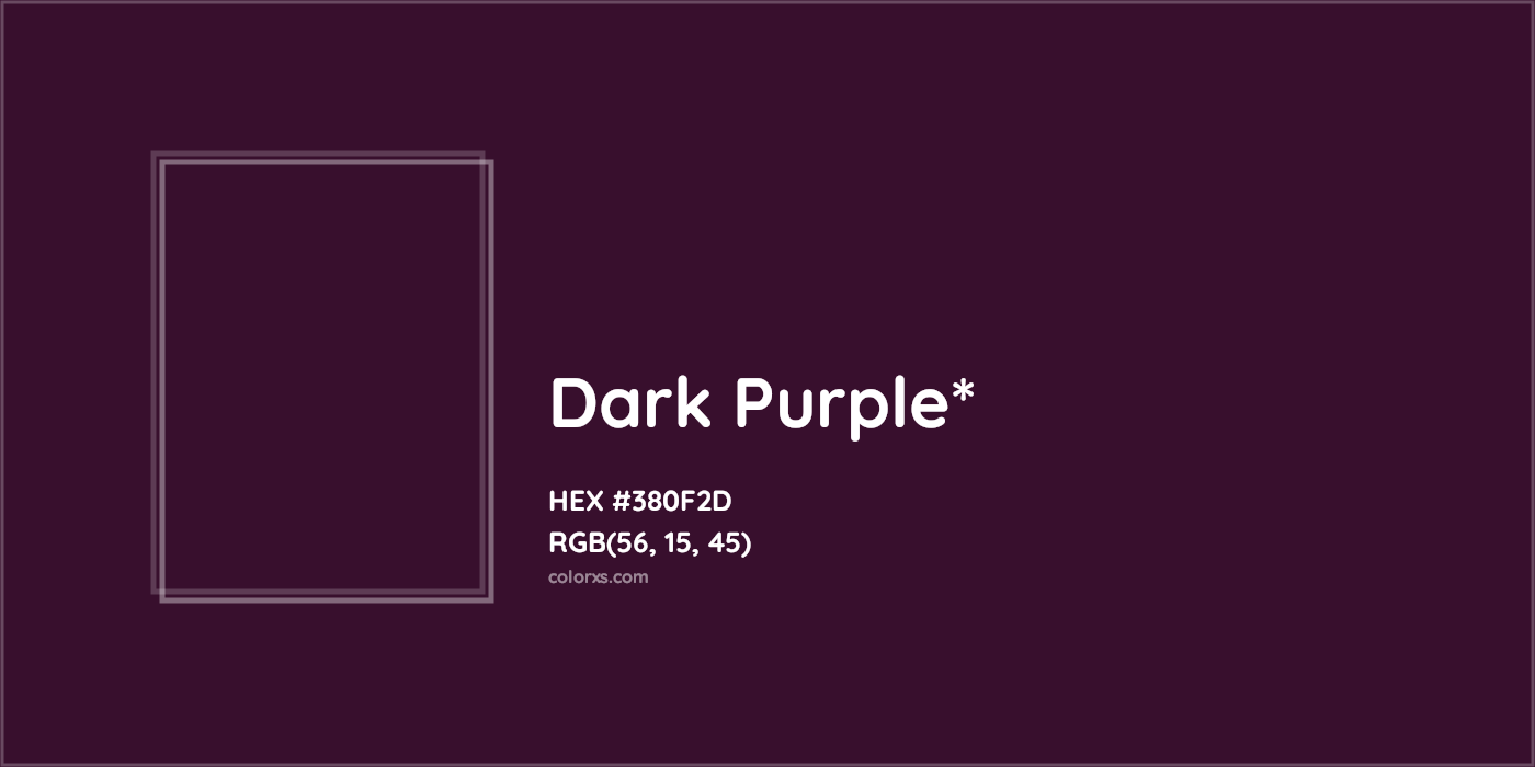 HEX #380F2D Color Name, Color Code, Palettes, Similar Paints, Images