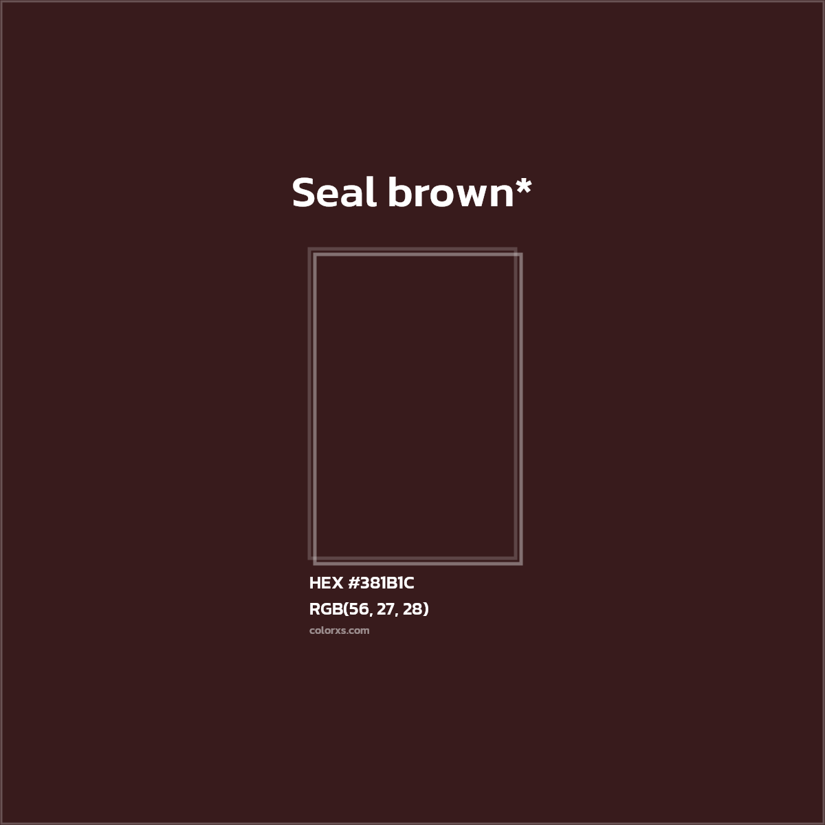 HEX #381B1C Color Name, Color Code, Palettes, Similar Paints, Images