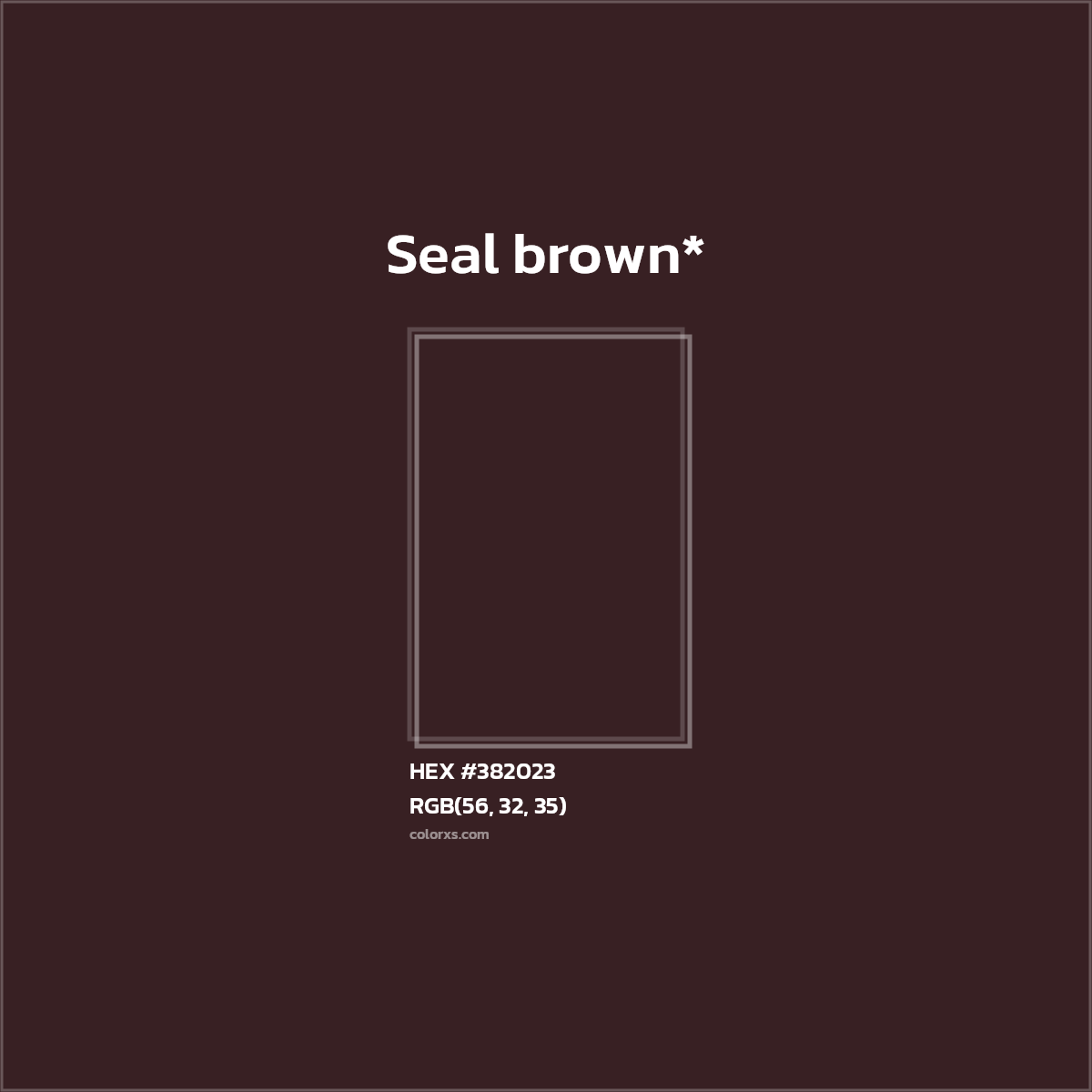 HEX #382023 Color Name, Color Code, Palettes, Similar Paints, Images