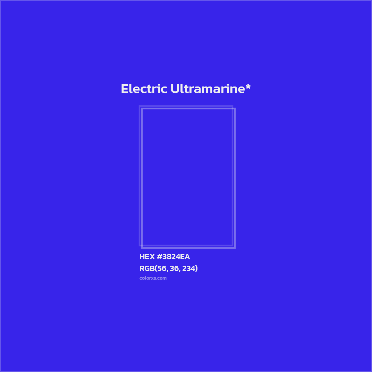 HEX #3824EA Color Name, Color Code, Palettes, Similar Paints, Images