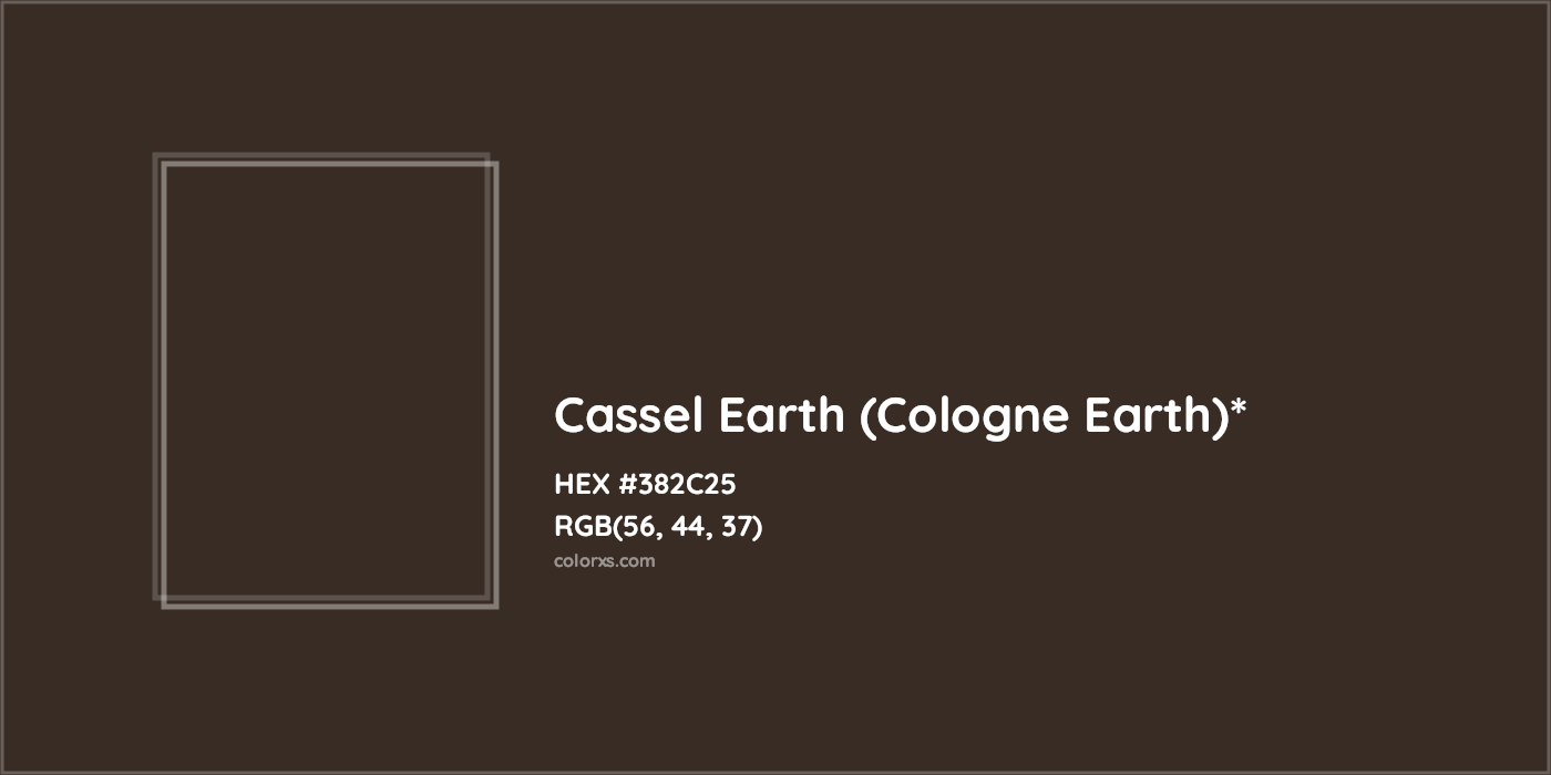 HEX #382C25 Color Name, Color Code, Palettes, Similar Paints, Images