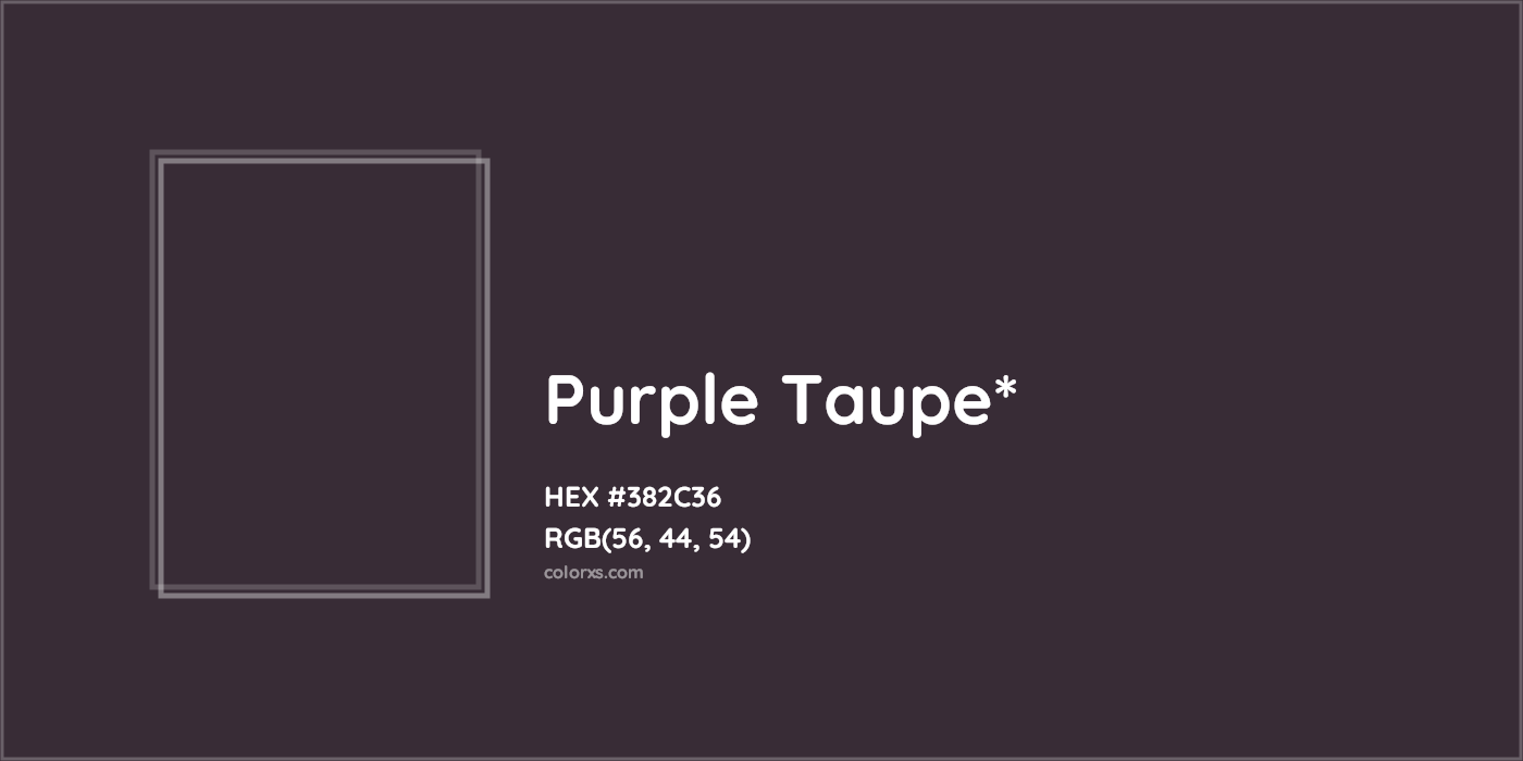 HEX #382C36 Color Name, Color Code, Palettes, Similar Paints, Images