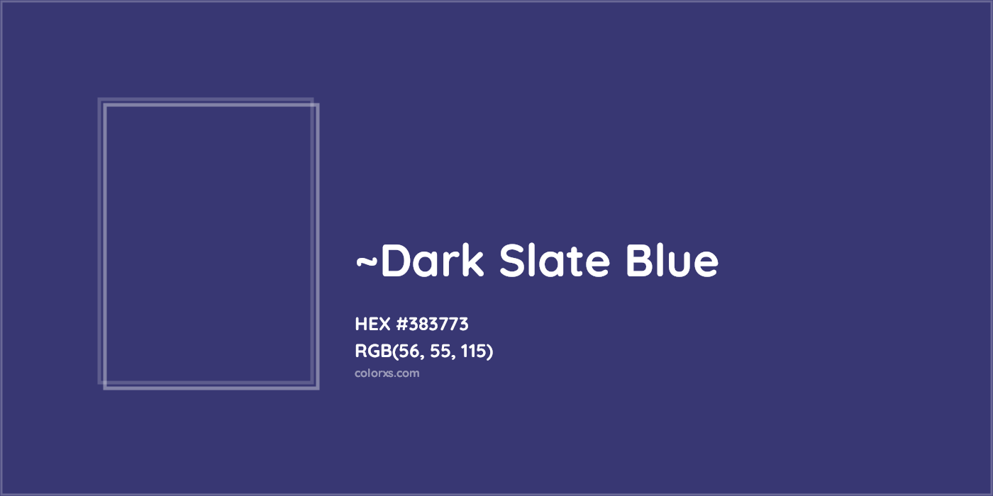 HEX #383773 Color Name, Color Code, Palettes, Similar Paints, Images