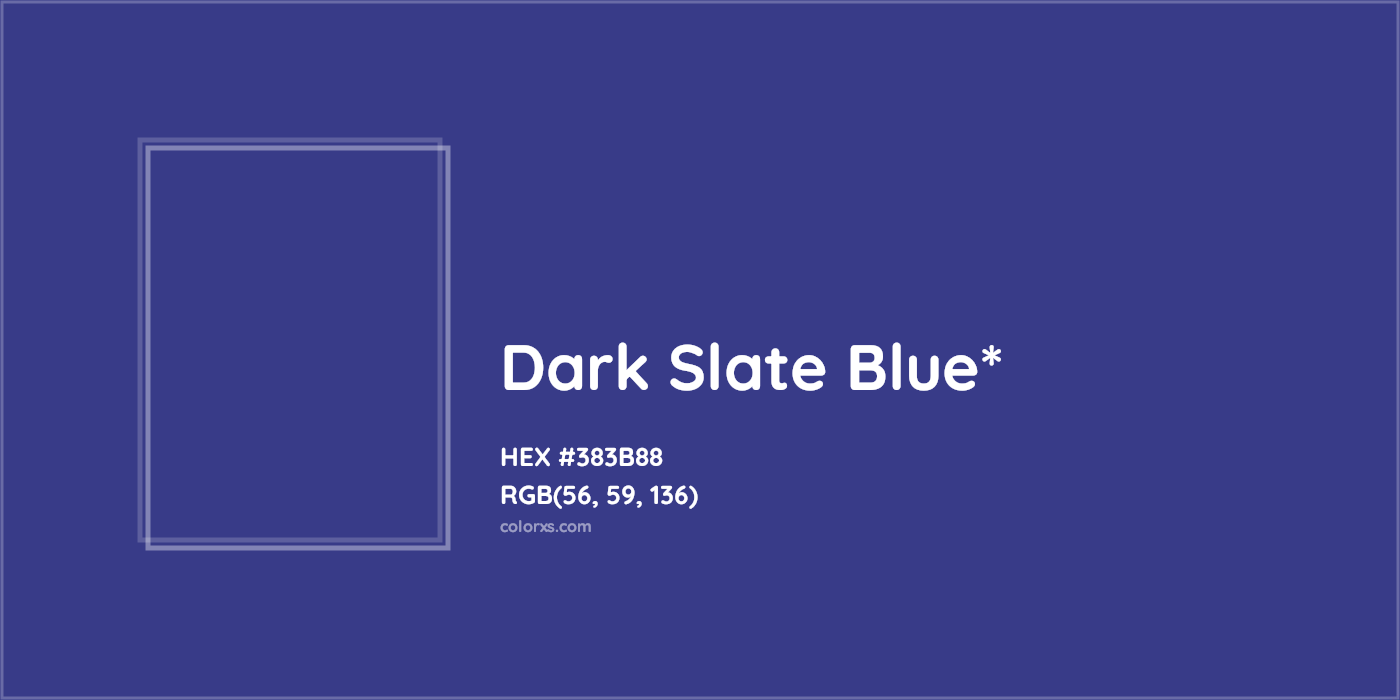 HEX #383B88 Color Name, Color Code, Palettes, Similar Paints, Images