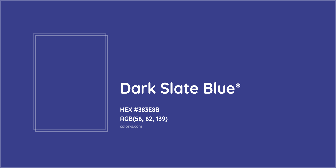 HEX #383E8B Color Name, Color Code, Palettes, Similar Paints, Images