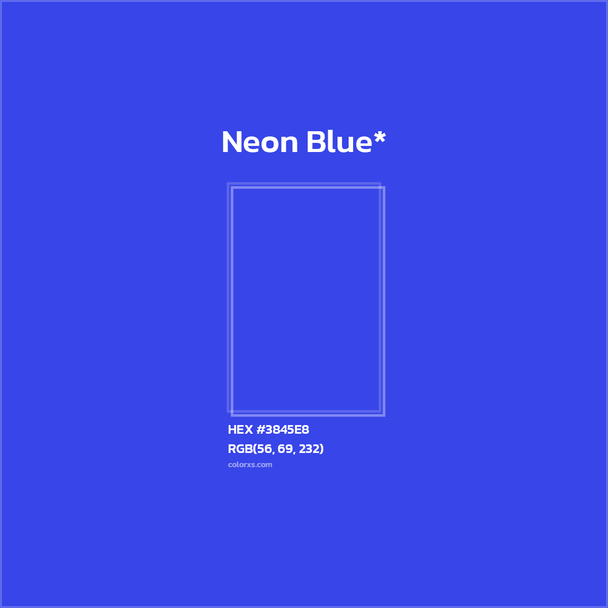 HEX #3845E8 Color Name, Color Code, Palettes, Similar Paints, Images