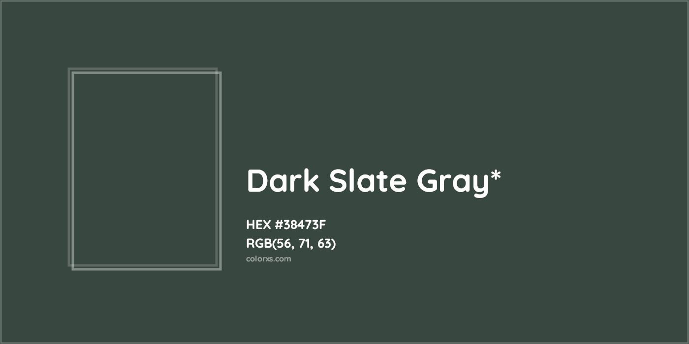 HEX #38473F Color Name, Color Code, Palettes, Similar Paints, Images