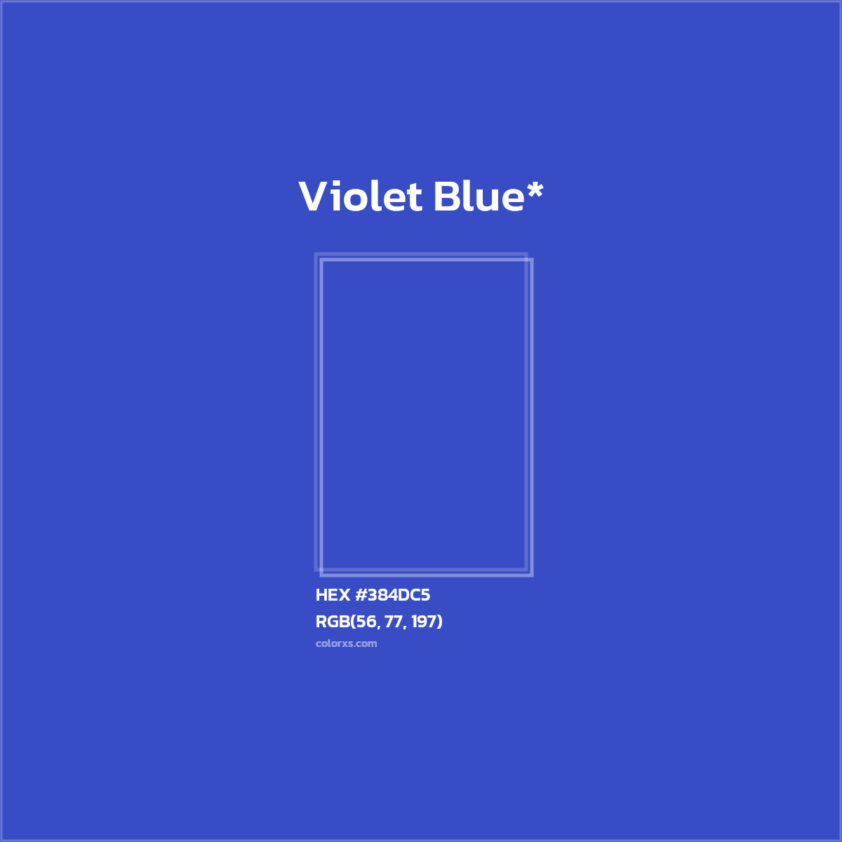 HEX #384DC5 Color Name, Color Code, Palettes, Similar Paints, Images