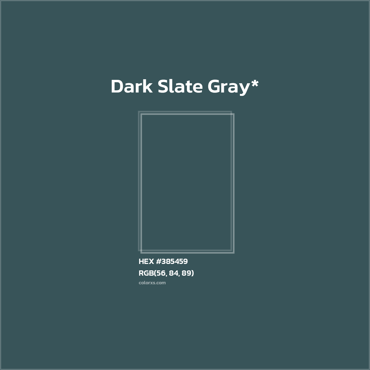 HEX #385459 Color Name, Color Code, Palettes, Similar Paints, Images