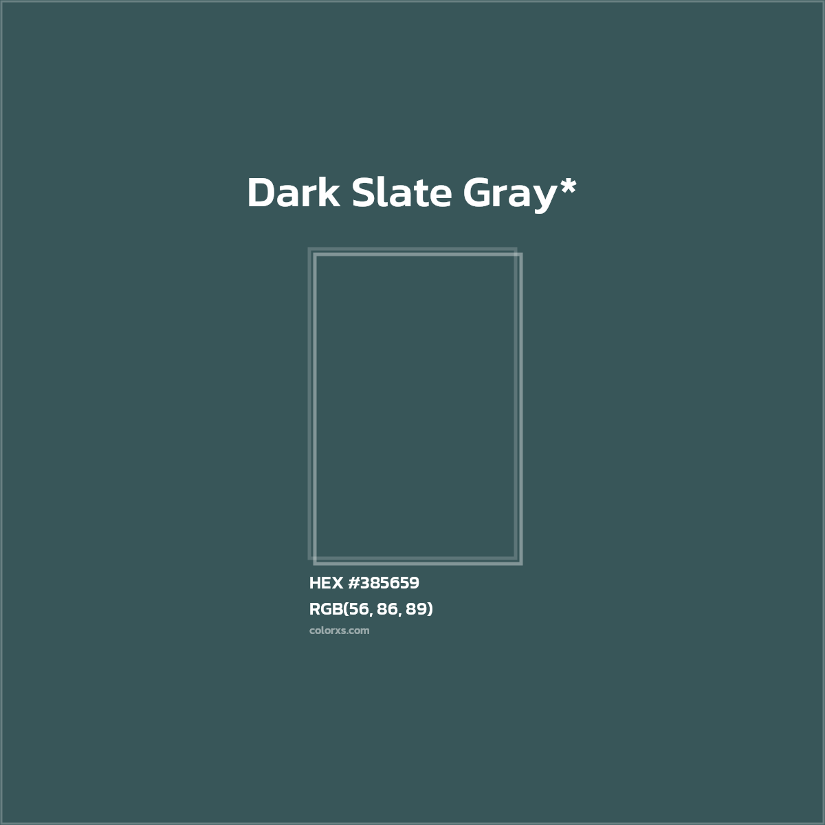 HEX #385659 Color Name, Color Code, Palettes, Similar Paints, Images