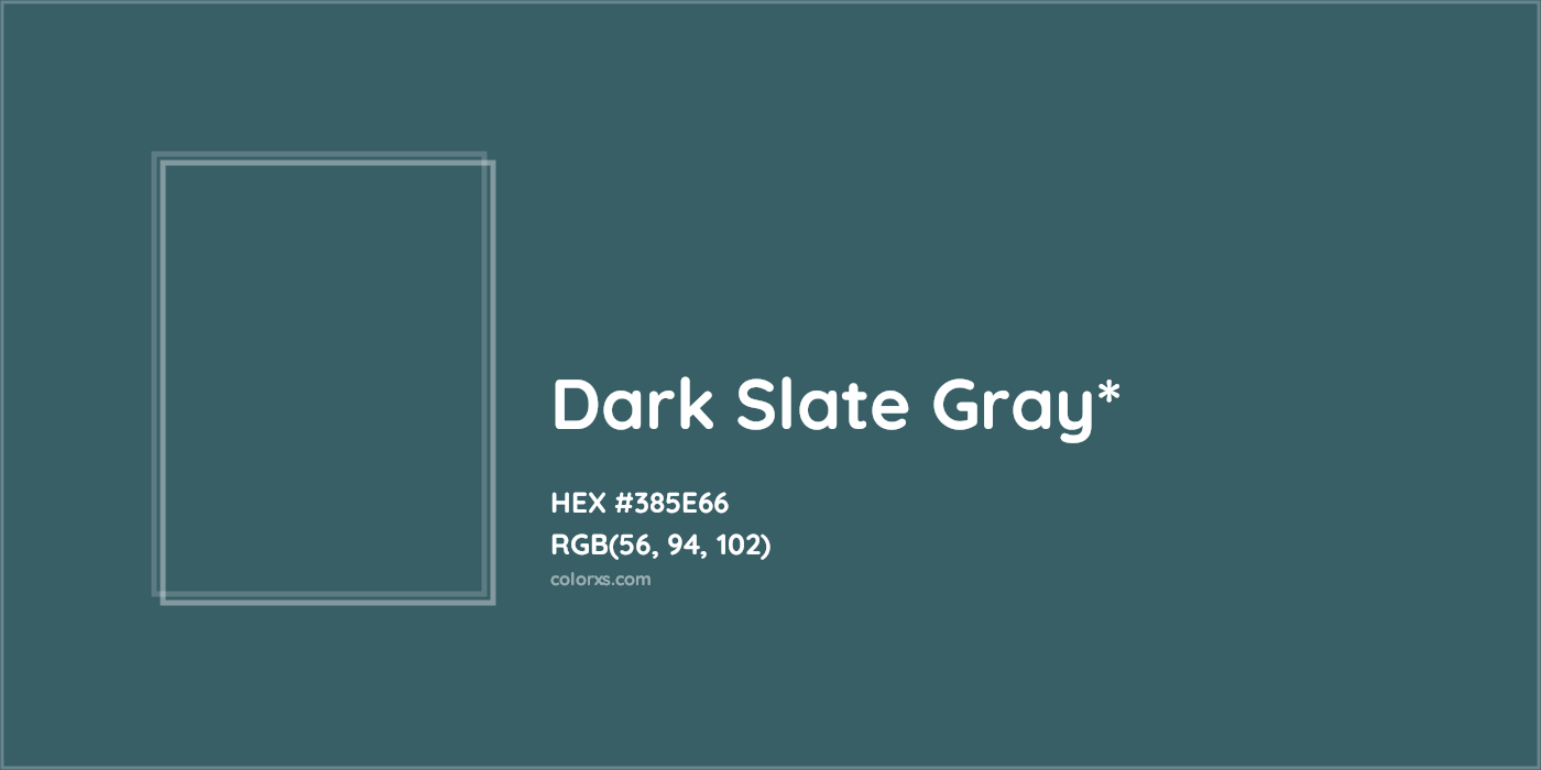 HEX #385E66 Color Name, Color Code, Palettes, Similar Paints, Images