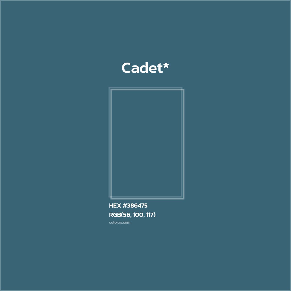 HEX #386475 Color Name, Color Code, Palettes, Similar Paints, Images