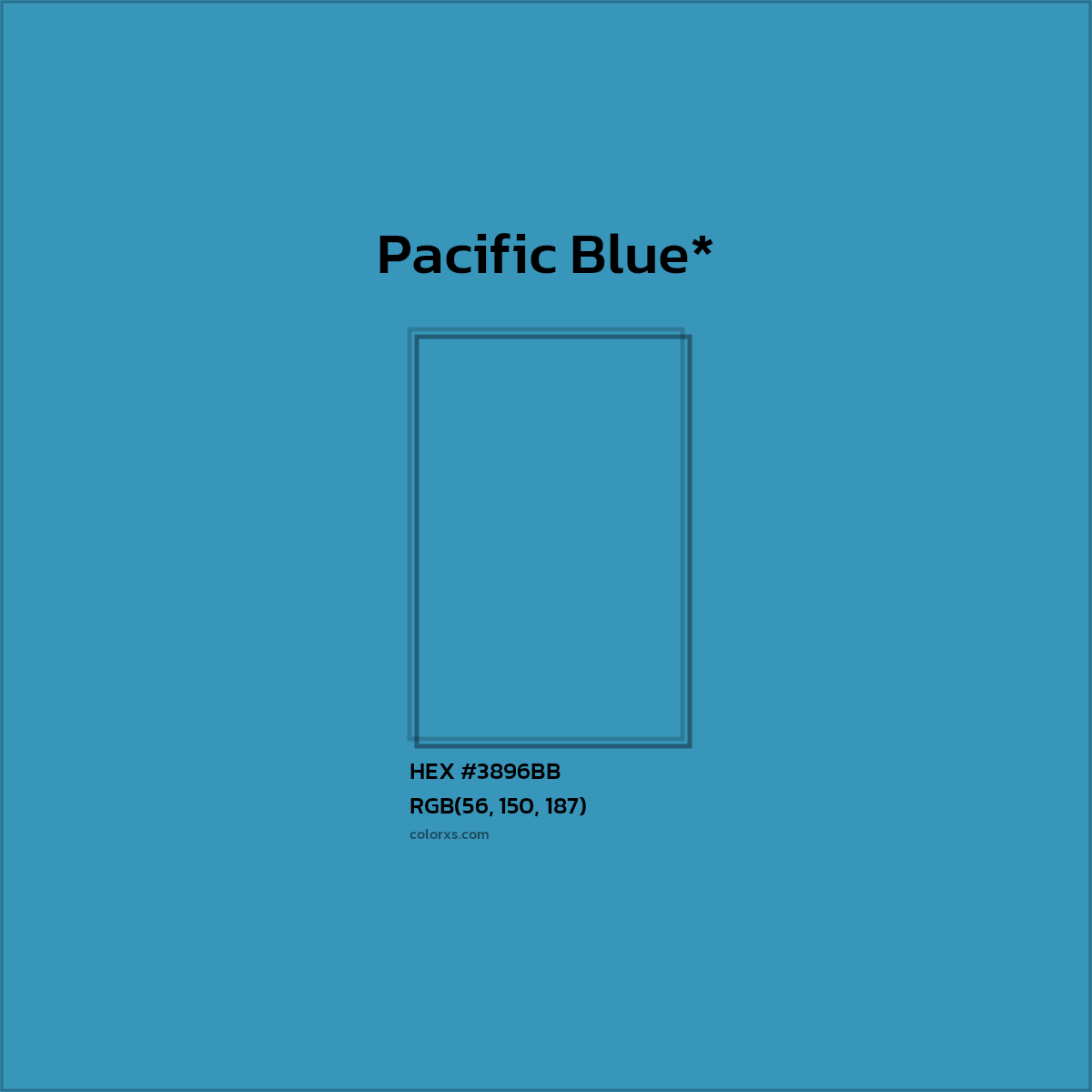 HEX #3896BB Color Name, Color Code, Palettes, Similar Paints, Images