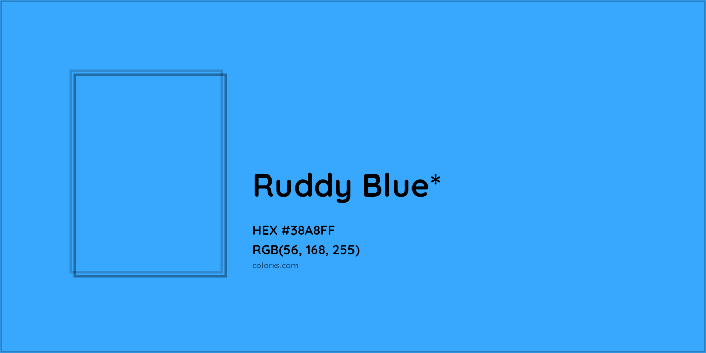 HEX #38A8FF Color Name, Color Code, Palettes, Similar Paints, Images