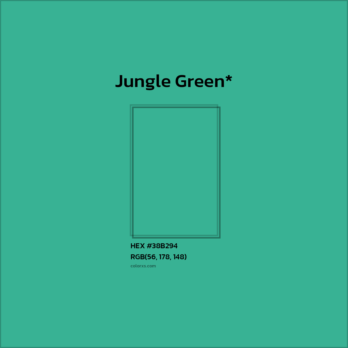 HEX #38B294 Color Name, Color Code, Palettes, Similar Paints, Images