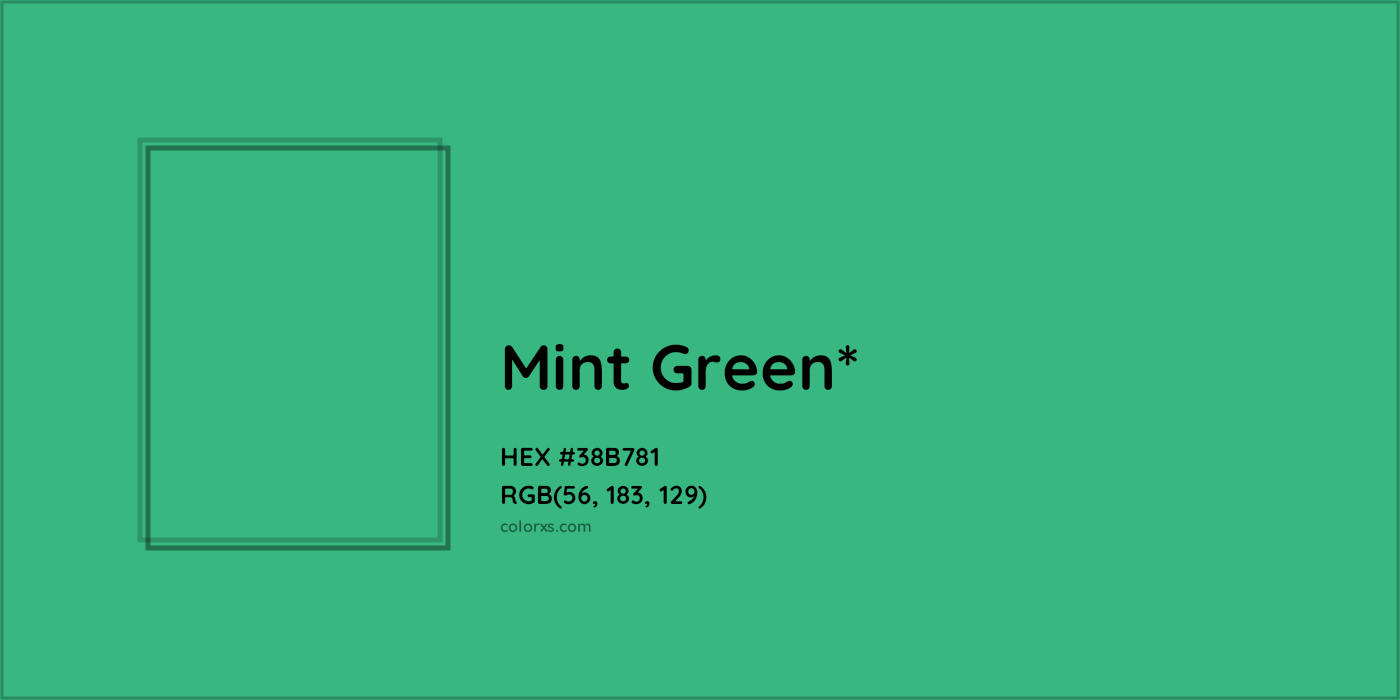 HEX #38B781 Color Name, Color Code, Palettes, Similar Paints, Images