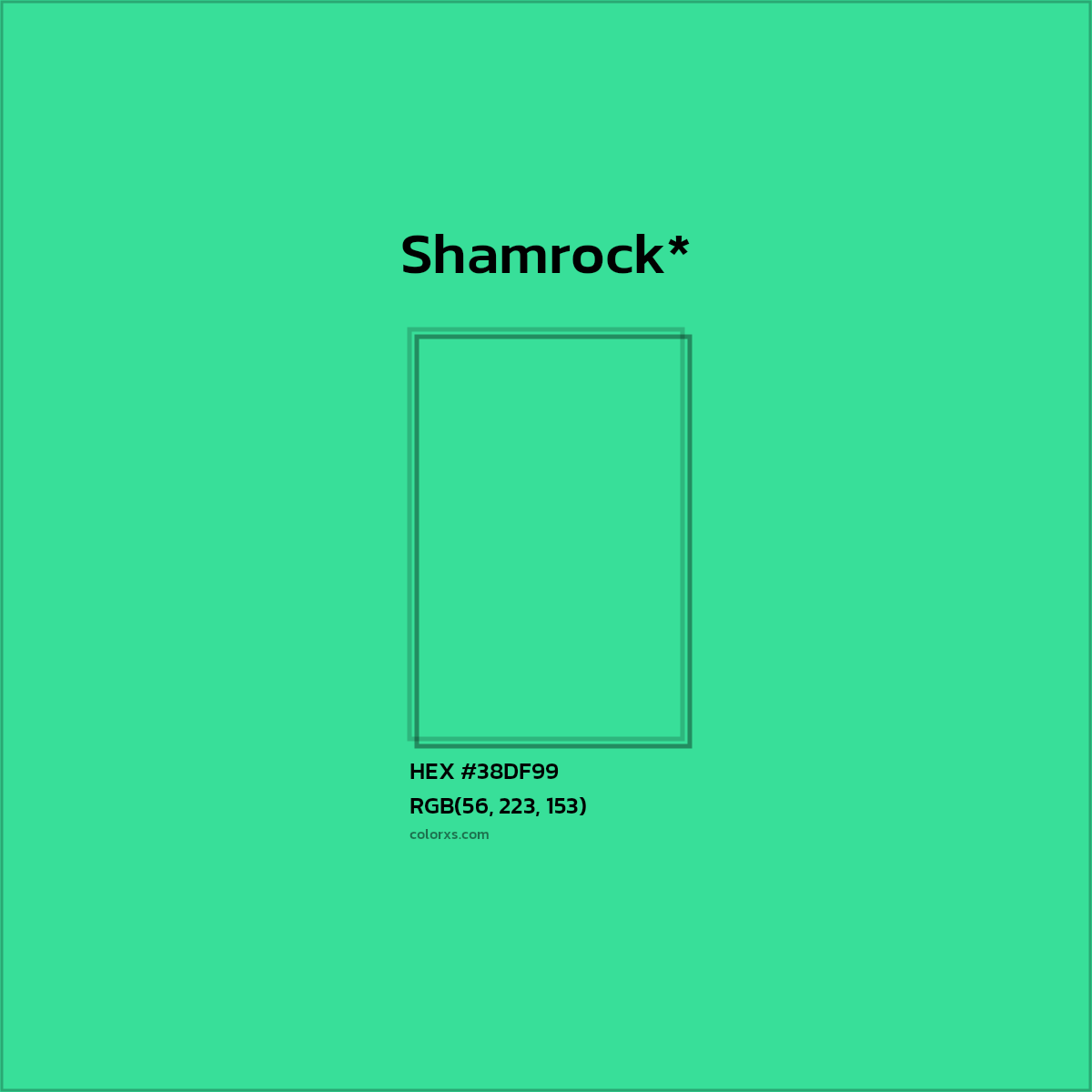 HEX #38DF99 Color Name, Color Code, Palettes, Similar Paints, Images