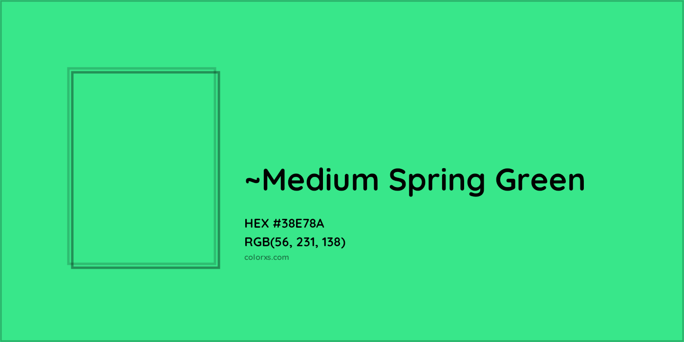 HEX #38E78A Color Name, Color Code, Palettes, Similar Paints, Images