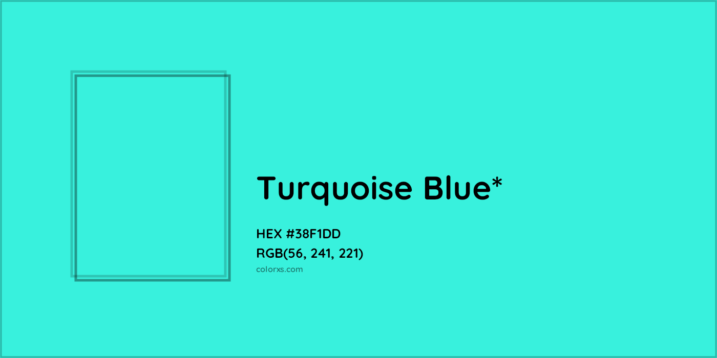 HEX #38F1DD Color Name, Color Code, Palettes, Similar Paints, Images