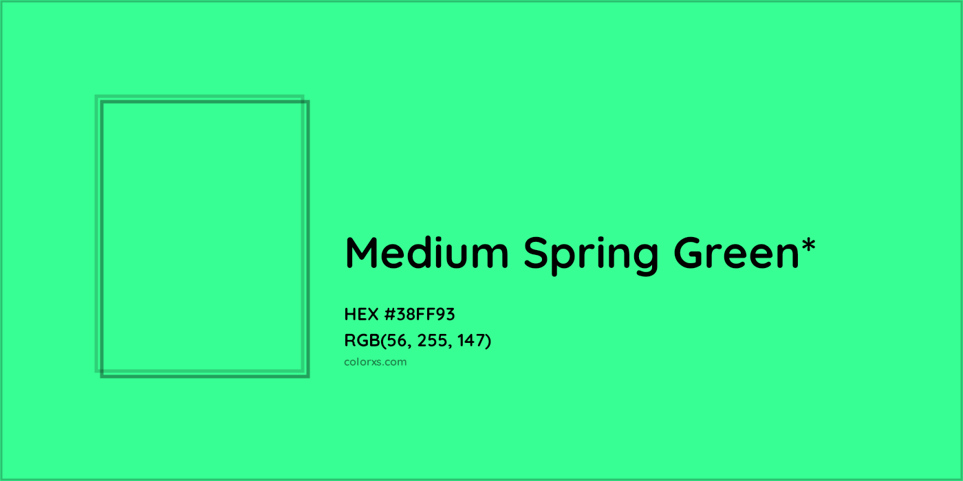 HEX #38FF93 Color Name, Color Code, Palettes, Similar Paints, Images