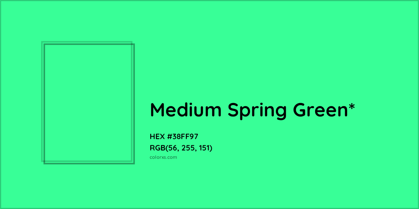 HEX #38FF97 Color Name, Color Code, Palettes, Similar Paints, Images
