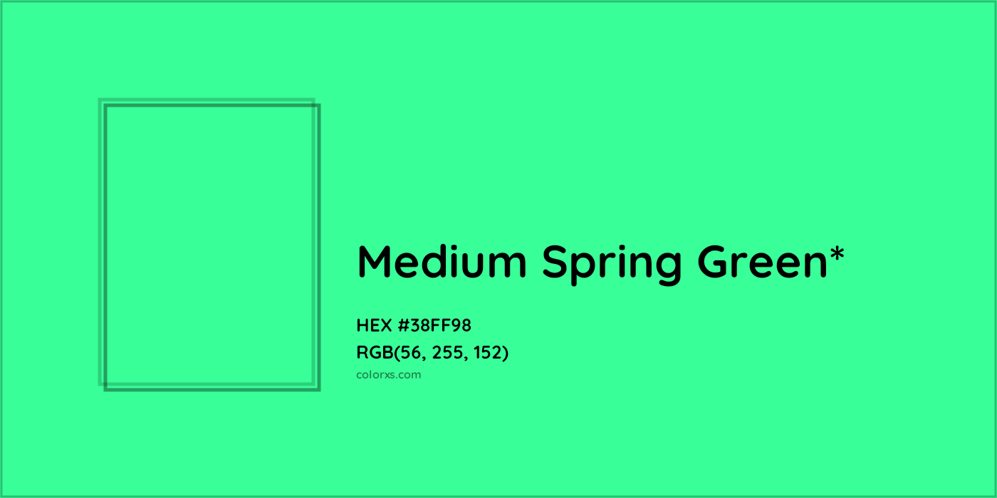 HEX #38FF98 Color Name, Color Code, Palettes, Similar Paints, Images