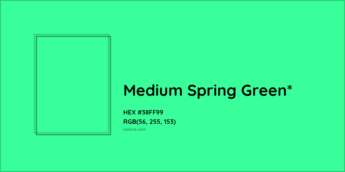 HEX #38FF99 Color Name, Color Code, Palettes, Similar Paints, Images