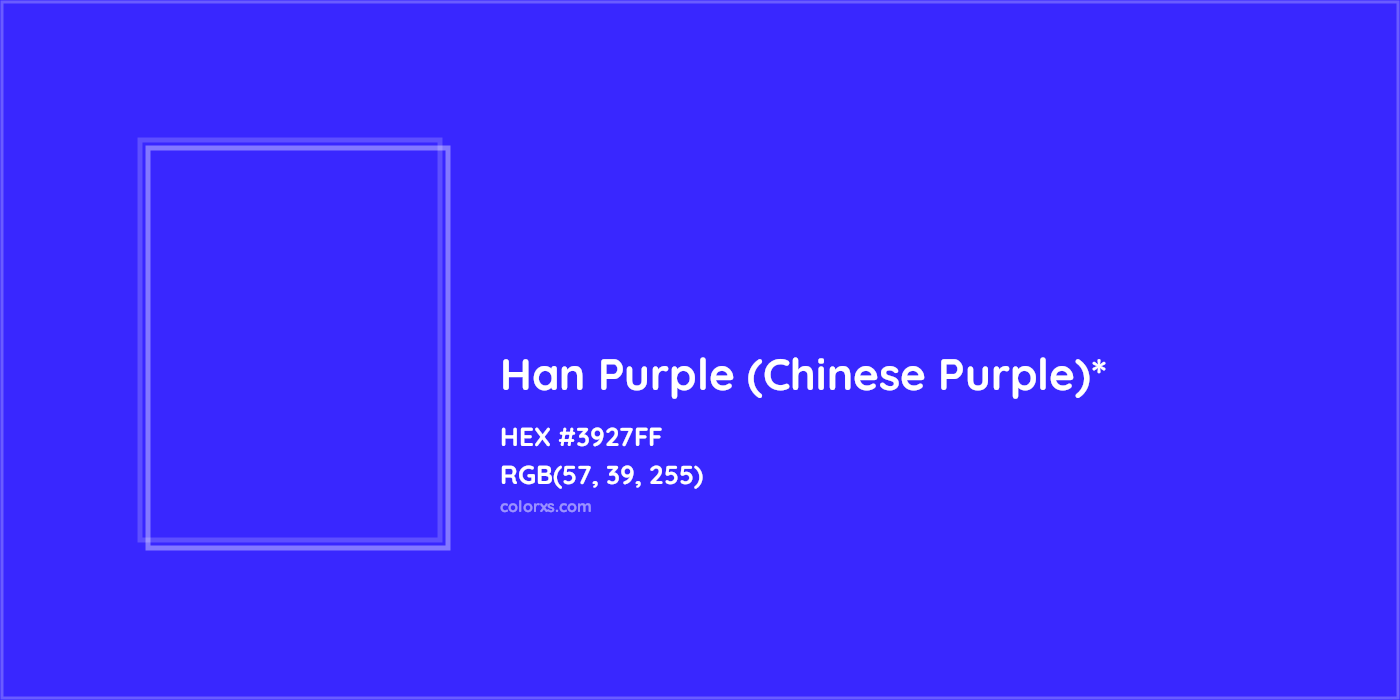 HEX #3927FF Color Name, Color Code, Palettes, Similar Paints, Images