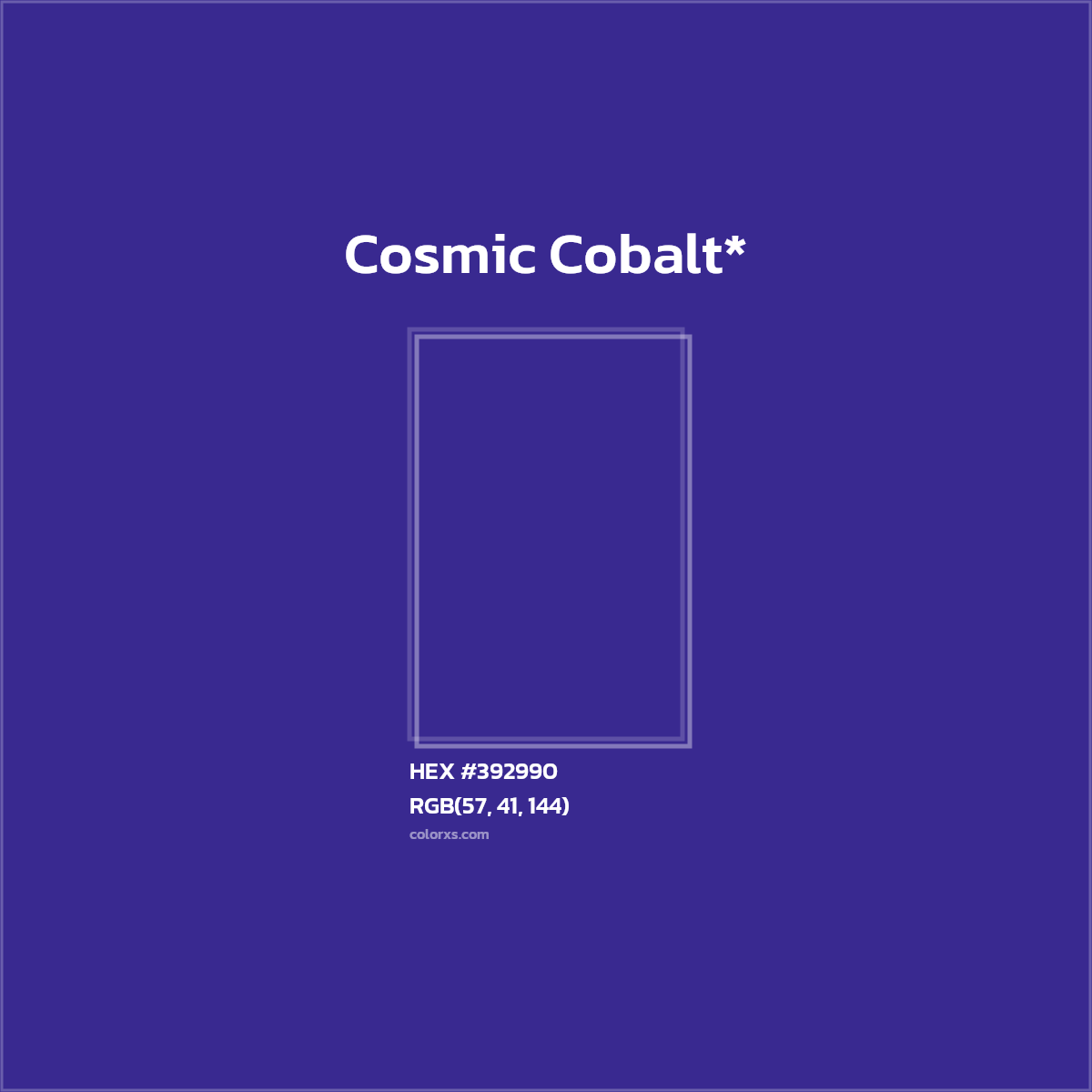 HEX #392990 Color Name, Color Code, Palettes, Similar Paints, Images