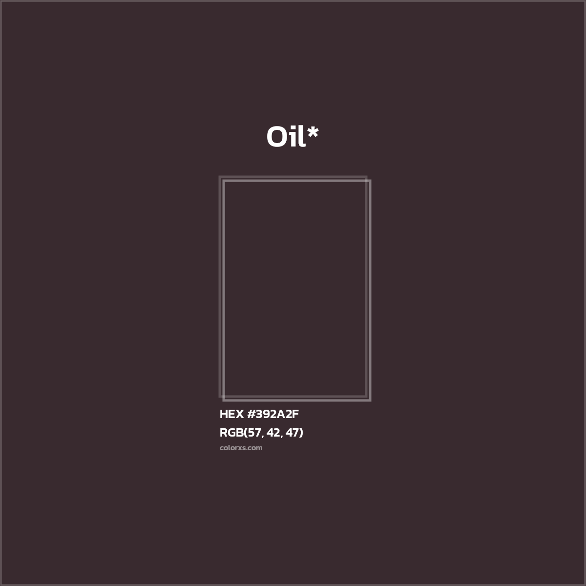 HEX #392A2F Color Name, Color Code, Palettes, Similar Paints, Images