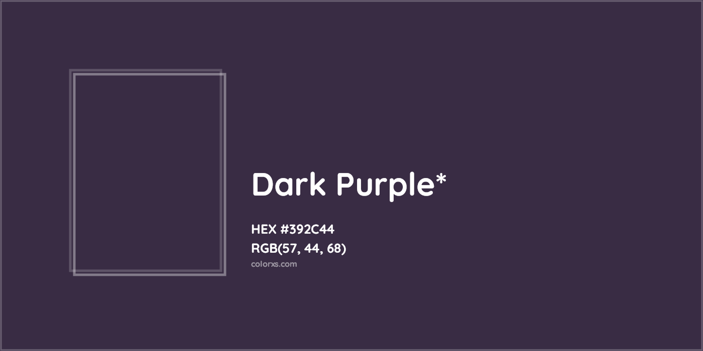 HEX #392C44 Color Name, Color Code, Palettes, Similar Paints, Images