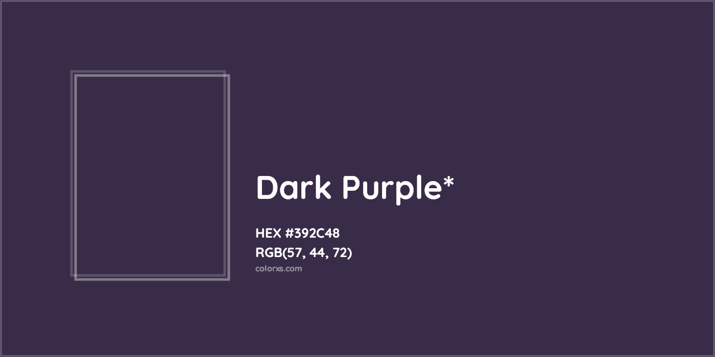 HEX #392C48 Color Name, Color Code, Palettes, Similar Paints, Images