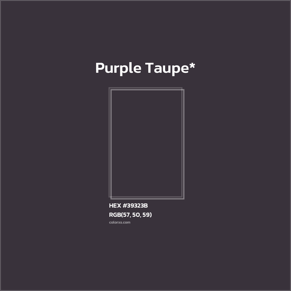 HEX #39323B Color Name, Color Code, Palettes, Similar Paints, Images