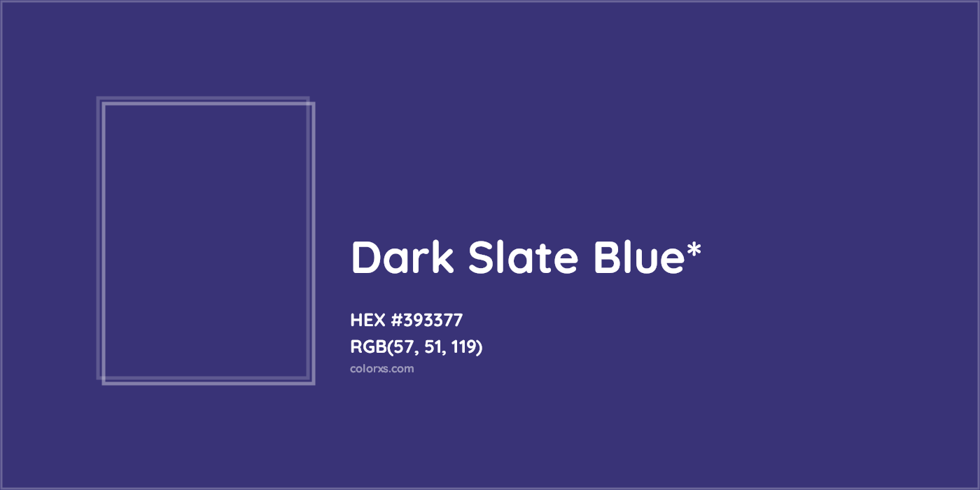 HEX #393377 Color Name, Color Code, Palettes, Similar Paints, Images