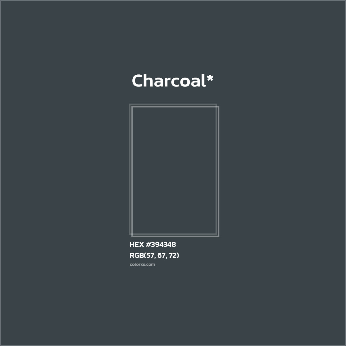 HEX #394348 Color Name, Color Code, Palettes, Similar Paints, Images