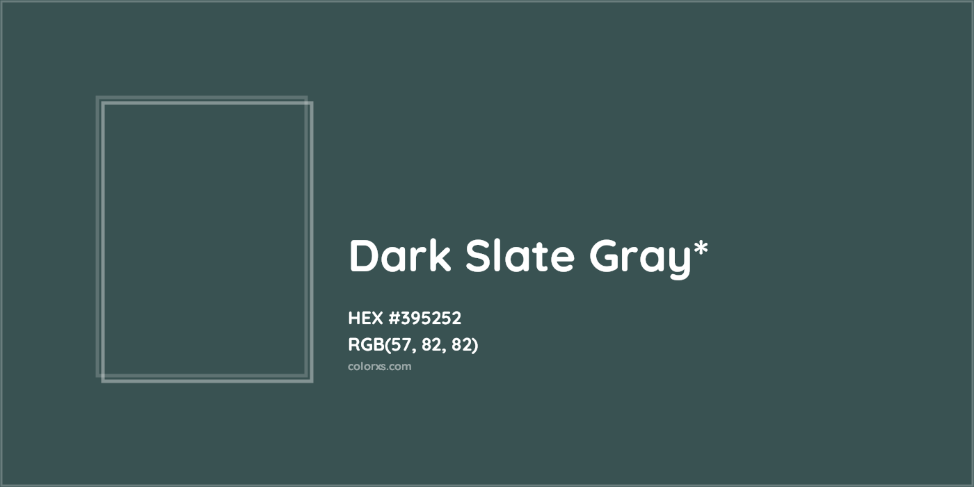 HEX #395252 Color Name, Color Code, Palettes, Similar Paints, Images