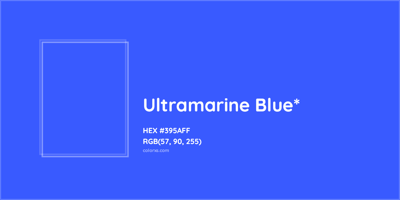 HEX #395AFF Color Name, Color Code, Palettes, Similar Paints, Images