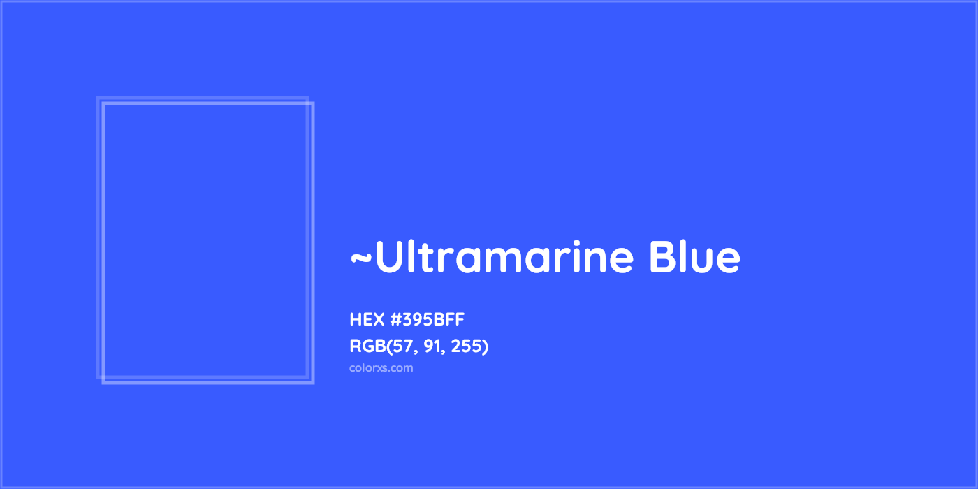 HEX #395BFF Color Name, Color Code, Palettes, Similar Paints, Images